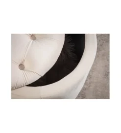 Pufa FABIO II 50 Cm Aksamit beżowa*Invicta Interior New