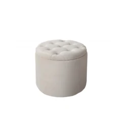 Pufa FABIO II 50 Cm Aksamit beżowa*Invicta Interior New