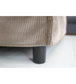 Pufa HEAVEN 100 cm cord beżowa*Invicta Interior
