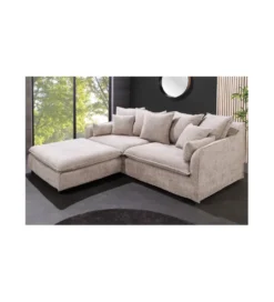 Pufa HEAVENLY Heaven 100 cm Bouclé beżowa*Invicta Interior Sale