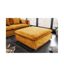 Pufa HEAVENLY Heaven 100 cm musztardowa*Invicta Interior Hot