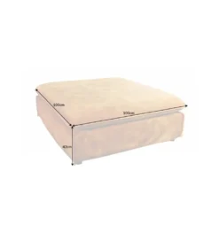 Pufa HEAVENLY Heaven 100 cm musztardowa*Invicta Interior Hot