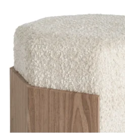 Pufa KRYSTEN 44 cm kremowa*Zona-Design Best