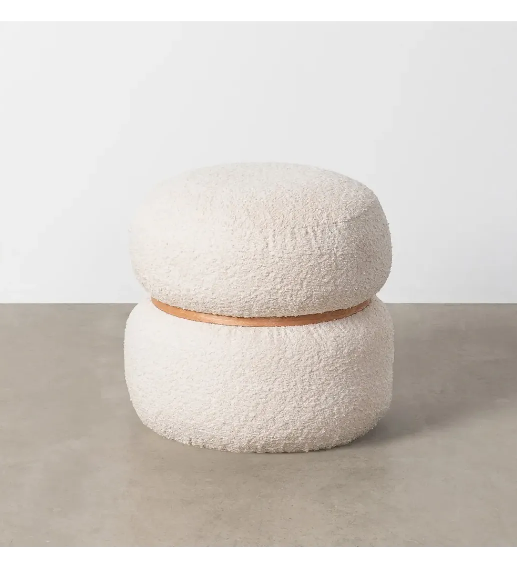 Pufa LEGANTO 45 cm kremowa*Zona-Design New