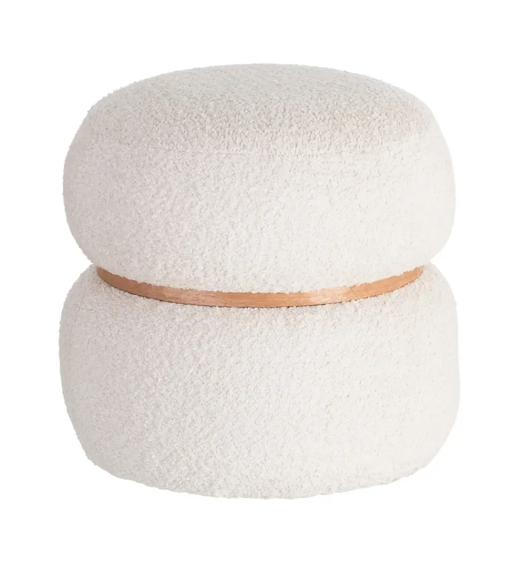 Pufa LEGANTO 45 cm kremowa*Zona-Design New