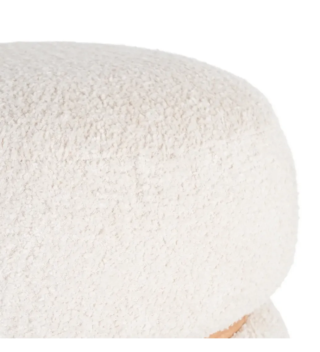 Pufa LEGANTO 45 cm kremowa*Zona-Design New