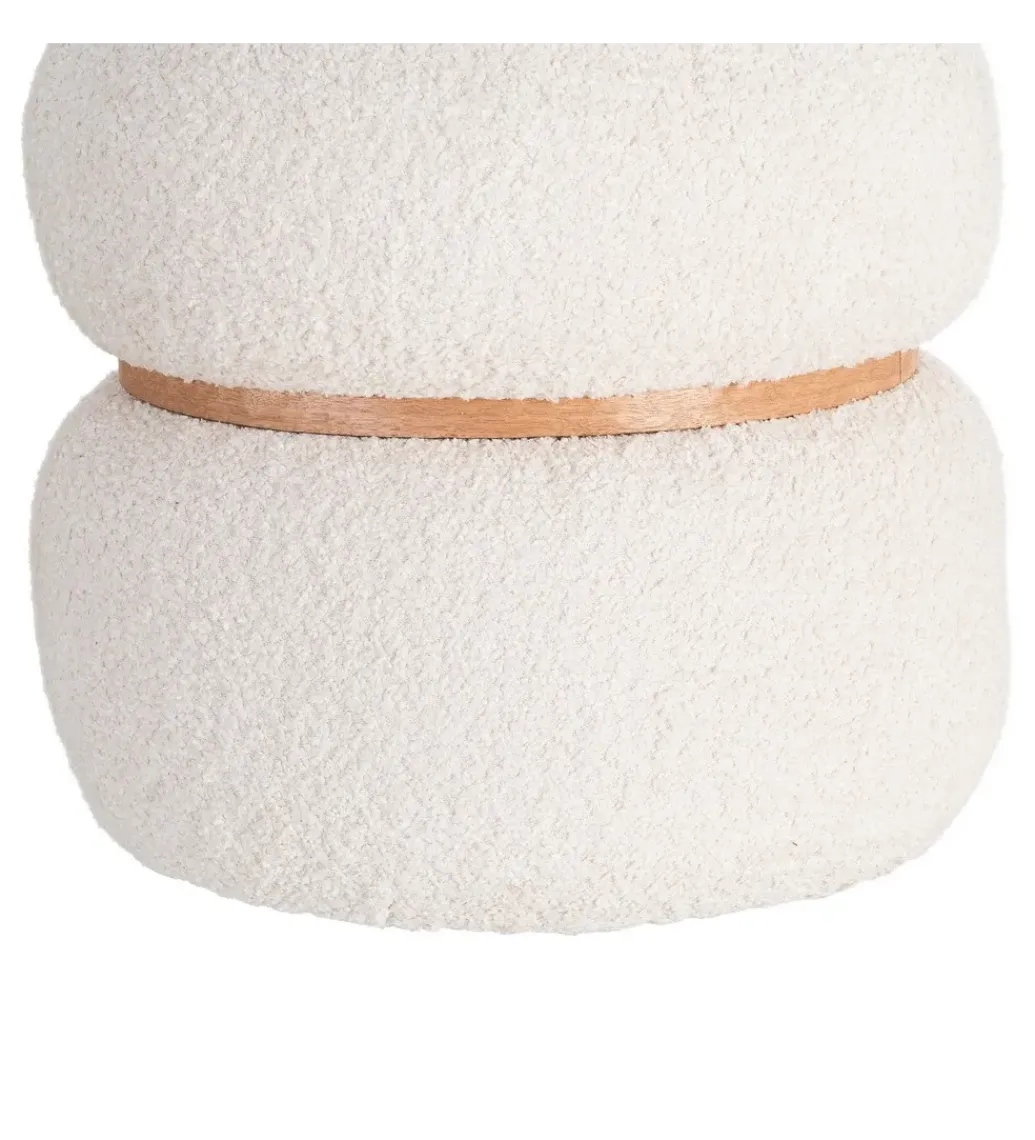 Pufa LEGANTO 45 cm kremowa*Zona-Design New