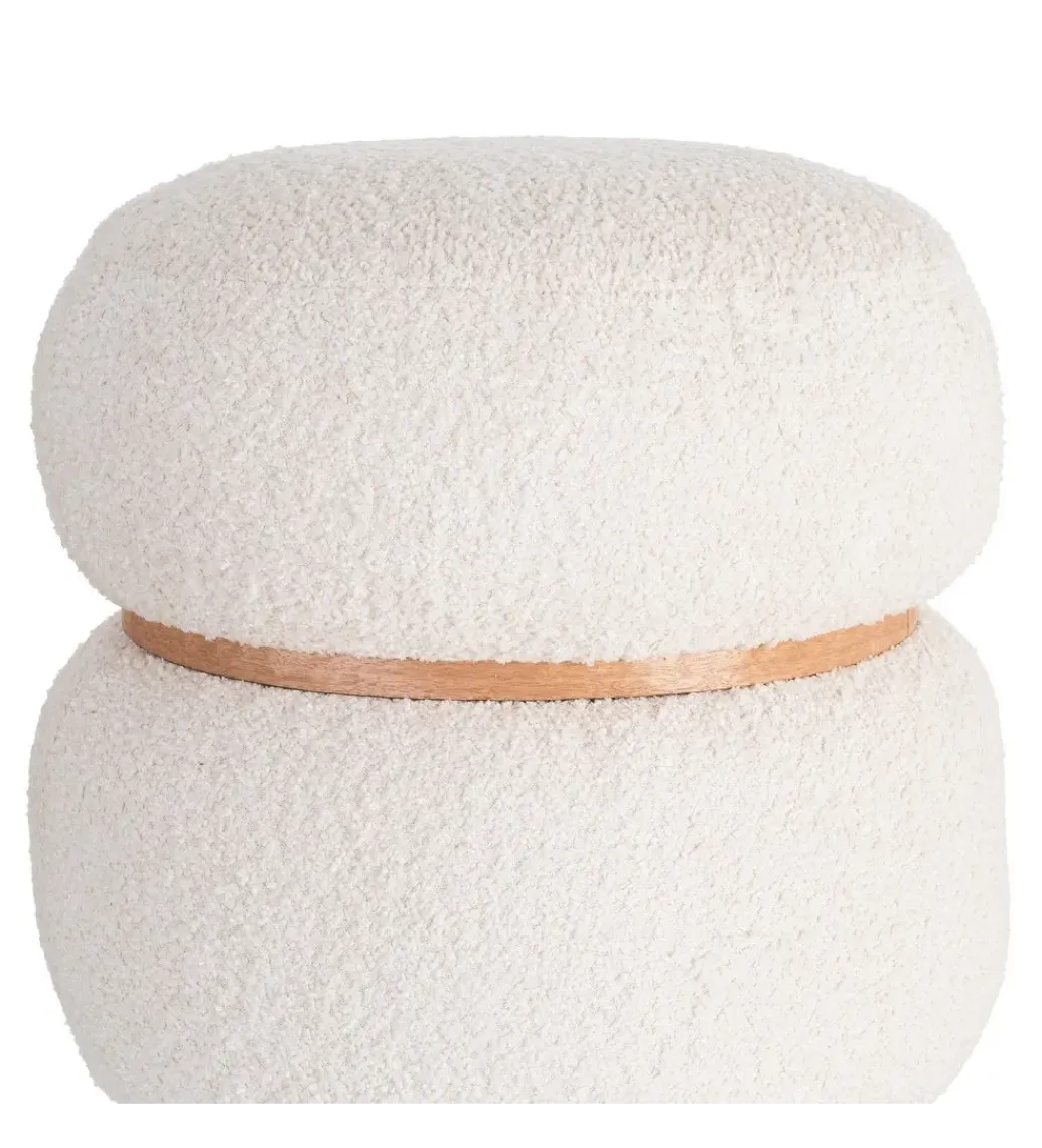 Pufa LEGANTO 45 cm kremowa*Zona-Design New
