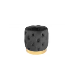 Pufa Modern Barock Chester czarna*Invicta Interior Outlet