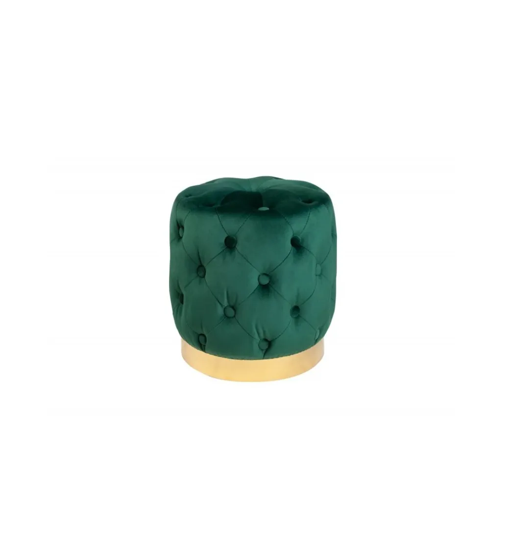 Pufa Modern Barock Chester szmaragdowa zieleń*Invicta Interior Sale