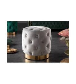 Pufa Modern Barock Chester szara*Invicta Interior Discount