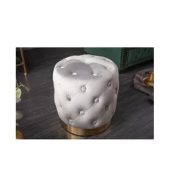 Pufa Modern Barock Chester szara*Invicta Interior Discount