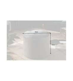 Pufa Modern Barock 50 Cm srebrnoszara*Invicta Interior Discount