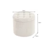Pufa MODERN BAROCK STORAGE 50 cm bouclé kolor szampański*Invicta Interior Best