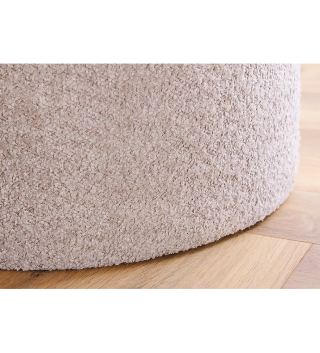 Pufa MODERN BAROCK STORAGE 50 cm bouclé kolor szampański*Invicta Interior Best