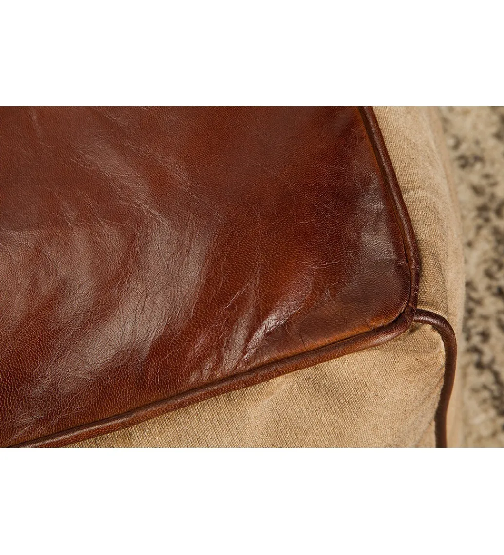 Pufa Mustang 45 cm brązowa*Invicta Interior New