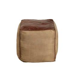Pufa Mustang 45 cm brązowa*Invicta Interior New