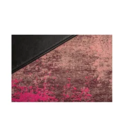 Pufa Na Podłogę ABSTRACT 70 Cm czerwono - różowa*Invicta Interior Discount