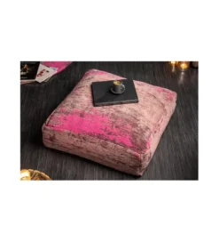 Pufa Na Podłogę ABSTRACT 70 Cm czerwono - różowa*Invicta Interior Discount
