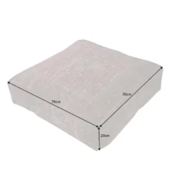 Pufa Na Podłogę Abstrakt 70 Cm czerwona*Invicta Interior New