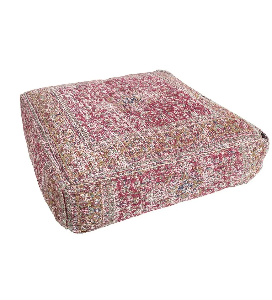 Pufa Na Podłogę Abstrakt 70 Cm czerwona*Invicta Interior New