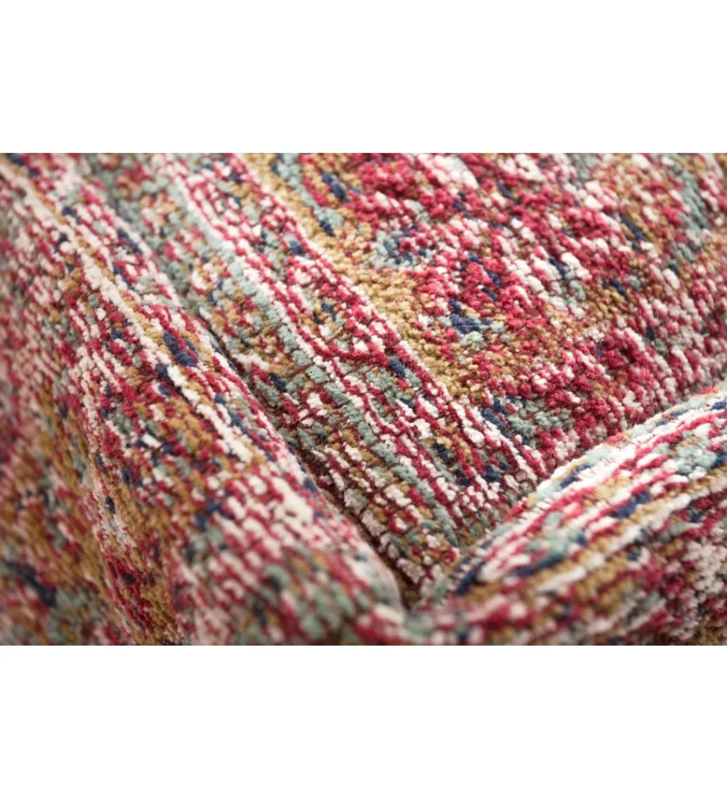 Pufa Na Podłogę Abstrakt 70 Cm czerwona*Invicta Interior New