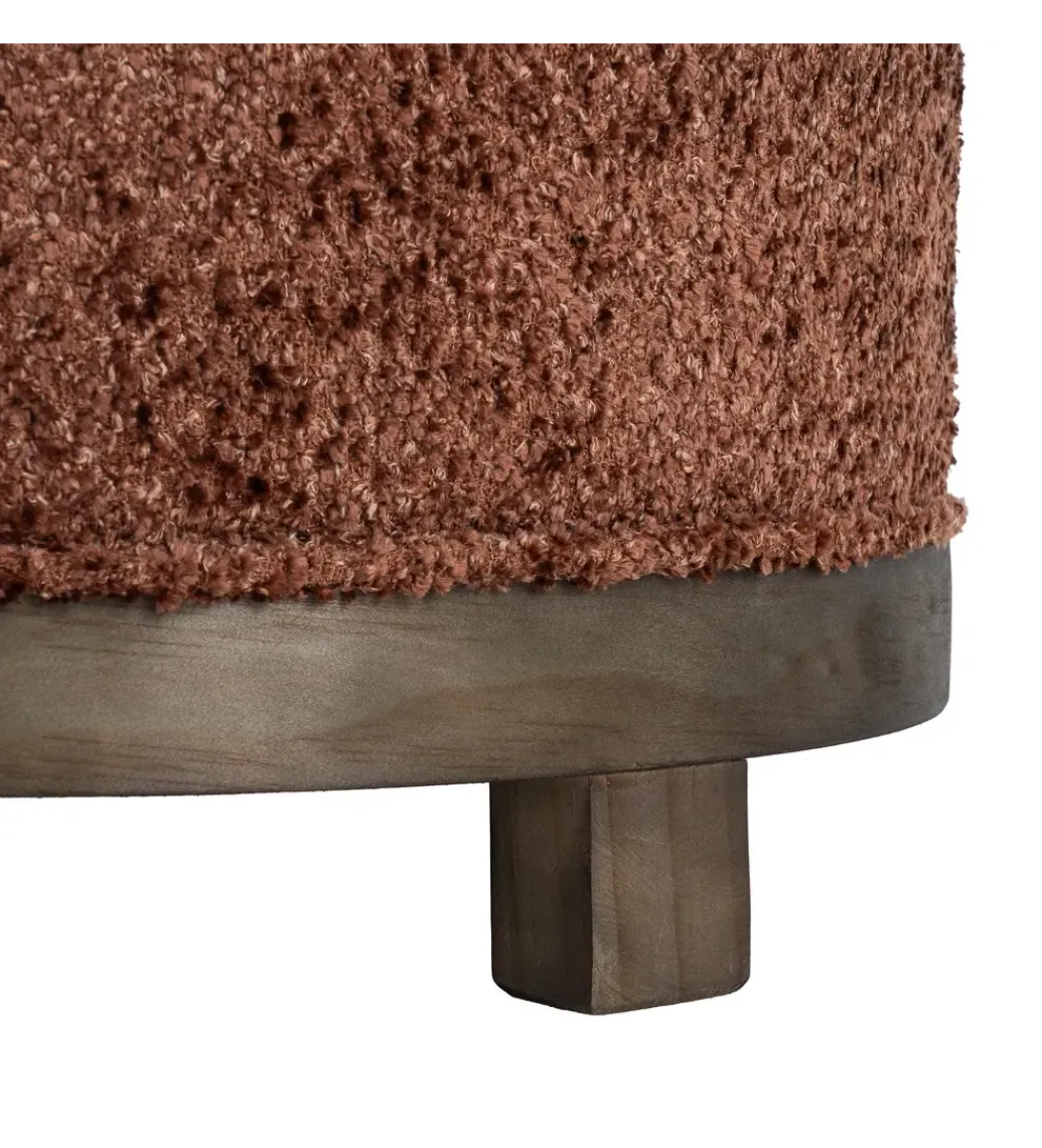 Pufa obrotowa GIRATORIO 47 cm ceglasta*Zona-Design Online