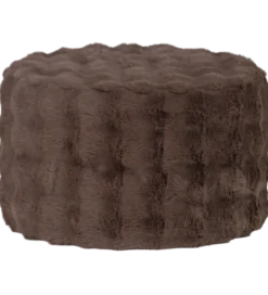 Pufa OLVEN 60 cm puchata brązowa*WOOOD Sale