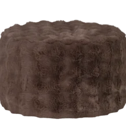Pufa OLVEN 60 cm puchata brązowa*WOOOD Sale