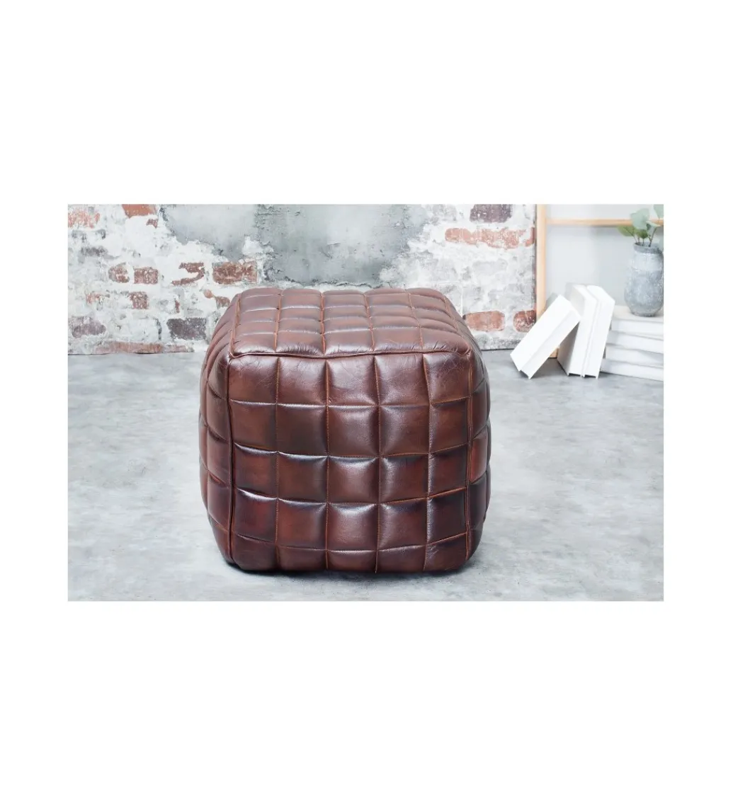 Pufa Rider brązowa*Invicta Interior Outlet