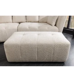 Pufa ROYAL 120 cm bouclé szampański beżowy*Invicta Interior Outlet