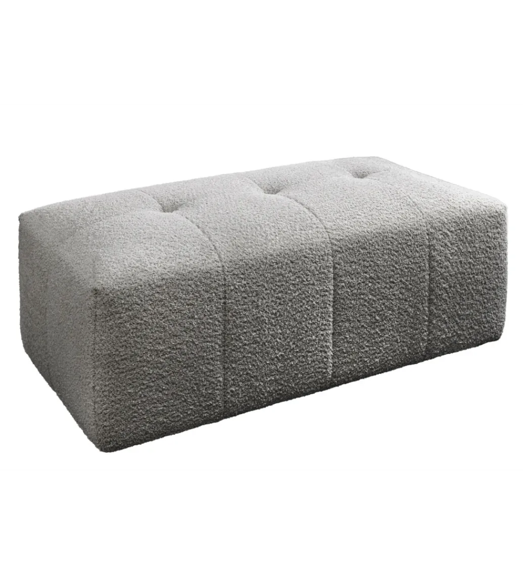 Pufa ROYAL 120 cm bouclé szara*Invicta Interior New