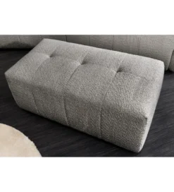Pufa ROYAL 120 cm bouclé szara*Invicta Interior New
