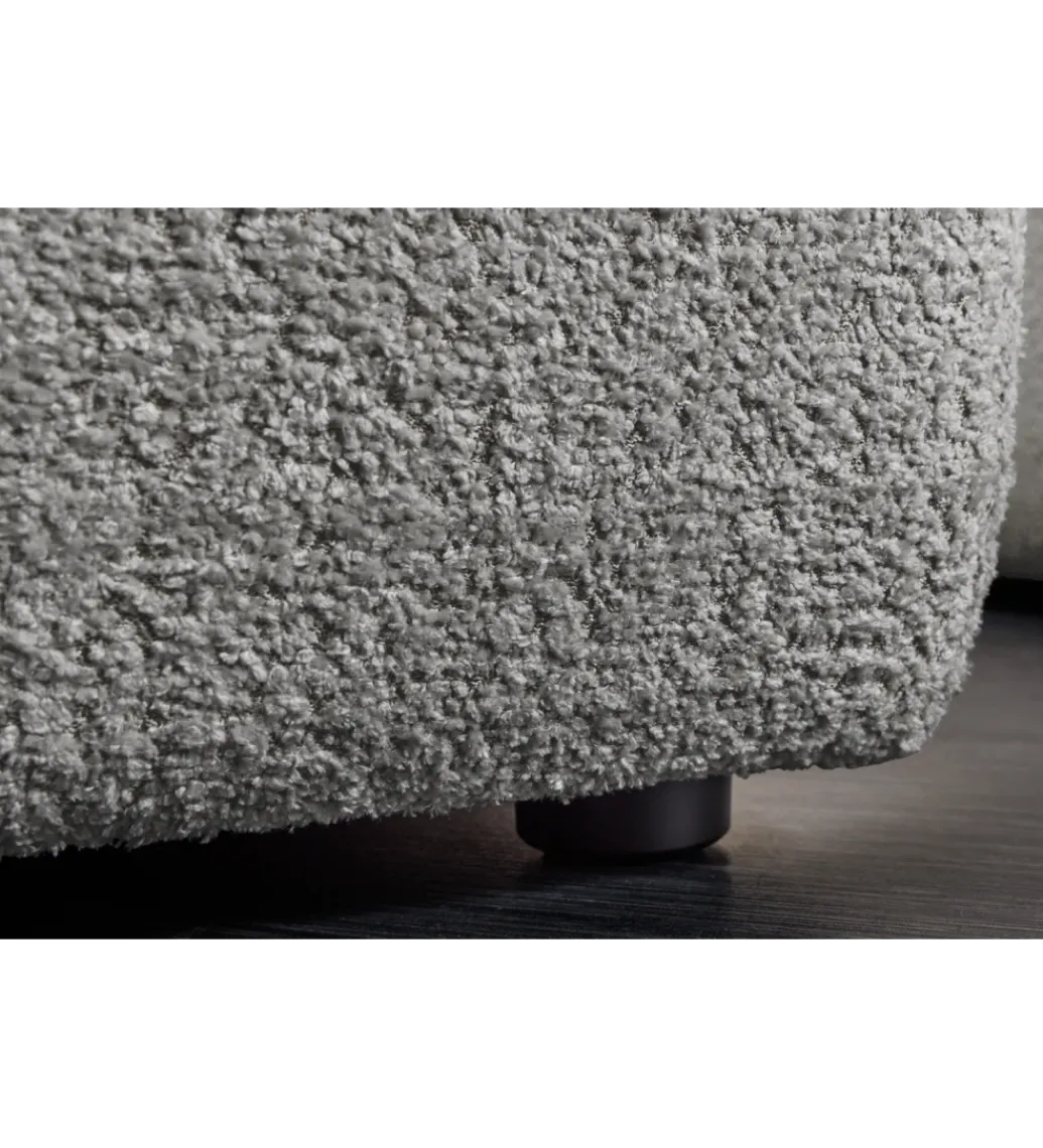 Pufa ROYAL 120 cm bouclé szara*Invicta Interior New