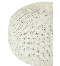 Pufa STRIPES 50 cm biała*J-Line Sale