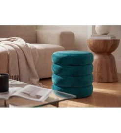 Pufa VOGUE 40 cm z schowkiem welwet zielony*Invicta Interior Clearance