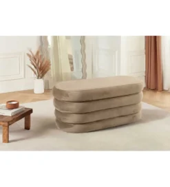 Pufa VOGUE 85 cm z schowkiem welwet champagne*Invicta Interior Online