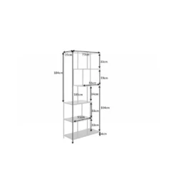 Regał ALPERA 77 cm w optyce dębu*Invicta Interior Hot