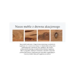 Regał ARKTYKA Mammut 85 cm drewno akacja*Invicta Interior - przedsprzedaż Clearance
