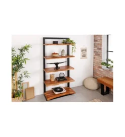 Regał ARKTYKA Mammut 85 cm drewno akacja*Invicta Interior - przedsprzedaż Clearance