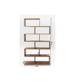 Regał AUTHENTICO ZICK ZACK 100 x 180 cm naturalny drewno mango*KARE Online
