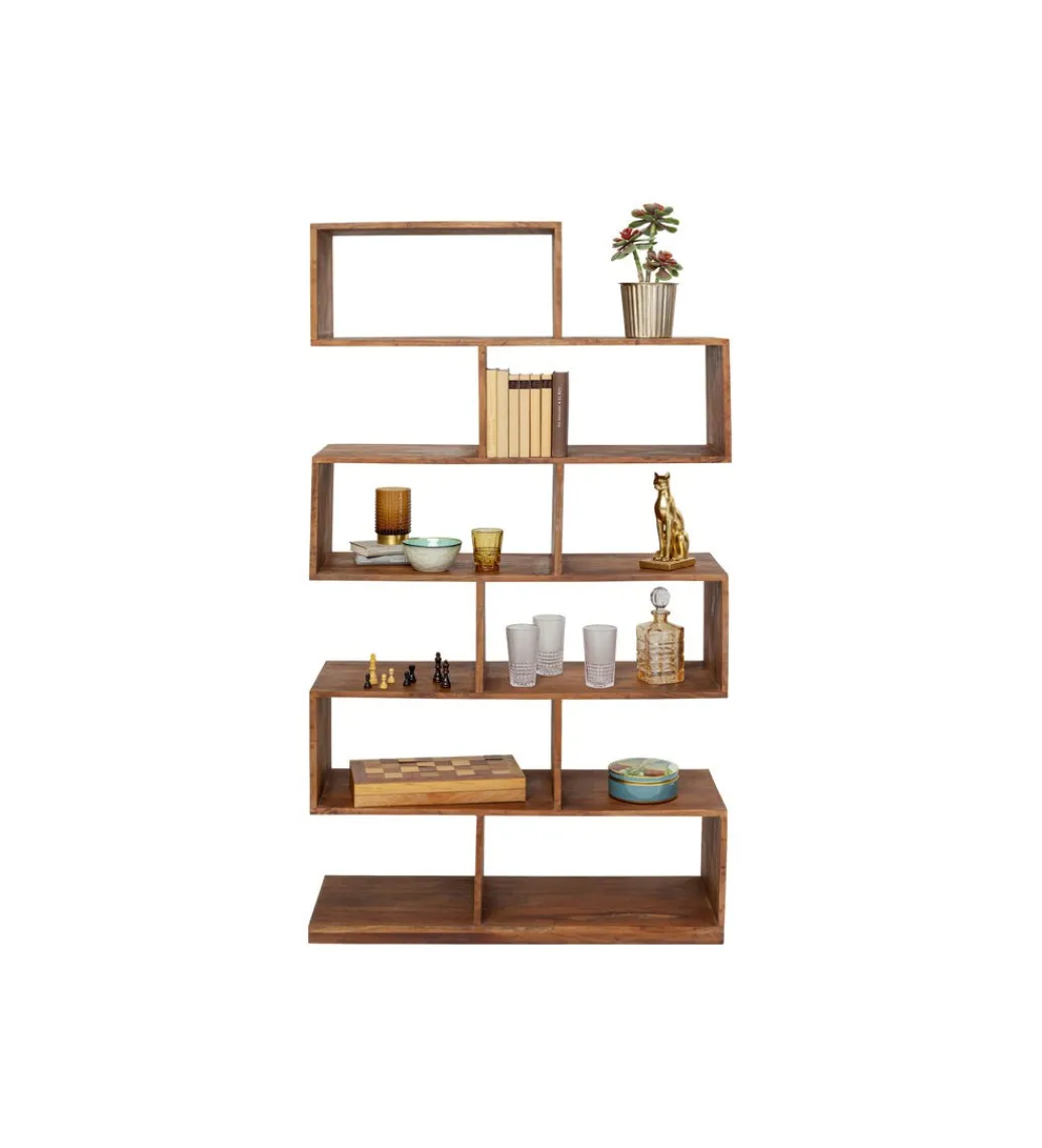 Regał AUTHENTICO ZICK ZACK 100 x 180 cm naturalny drewno mango*KARE Online