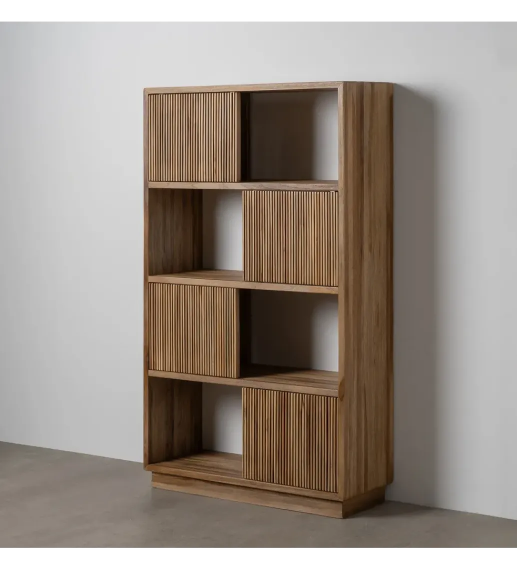 Regał BELLAMONTE 168 cm drewno teak naturalny*Zona-Design Clearance