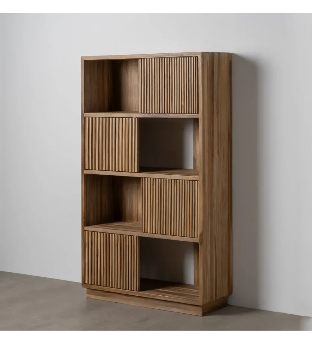 Regał BELLAMONTE 168 cm drewno teak naturalny*Zona-Design Clearance