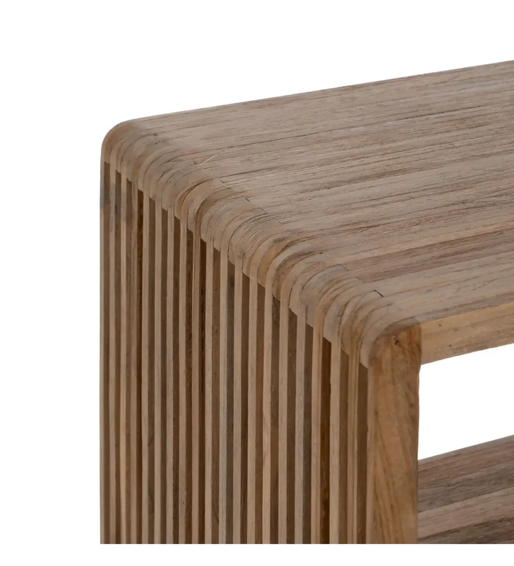 Regał BELLAMONTE 116 cm naturalny drewno teak*Zona-Design Clearance