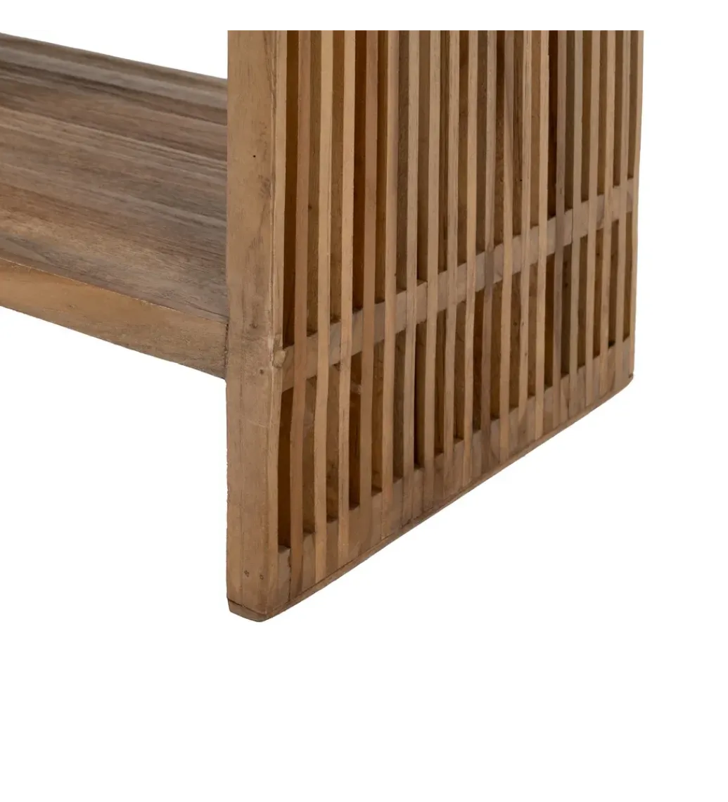 Regał BELLAMONTE 116 cm naturalny drewno teak*Zona-Design Clearance
