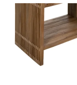 Regał BELLAMONTE 116 cm naturalny drewno teak*Zona-Design Clearance