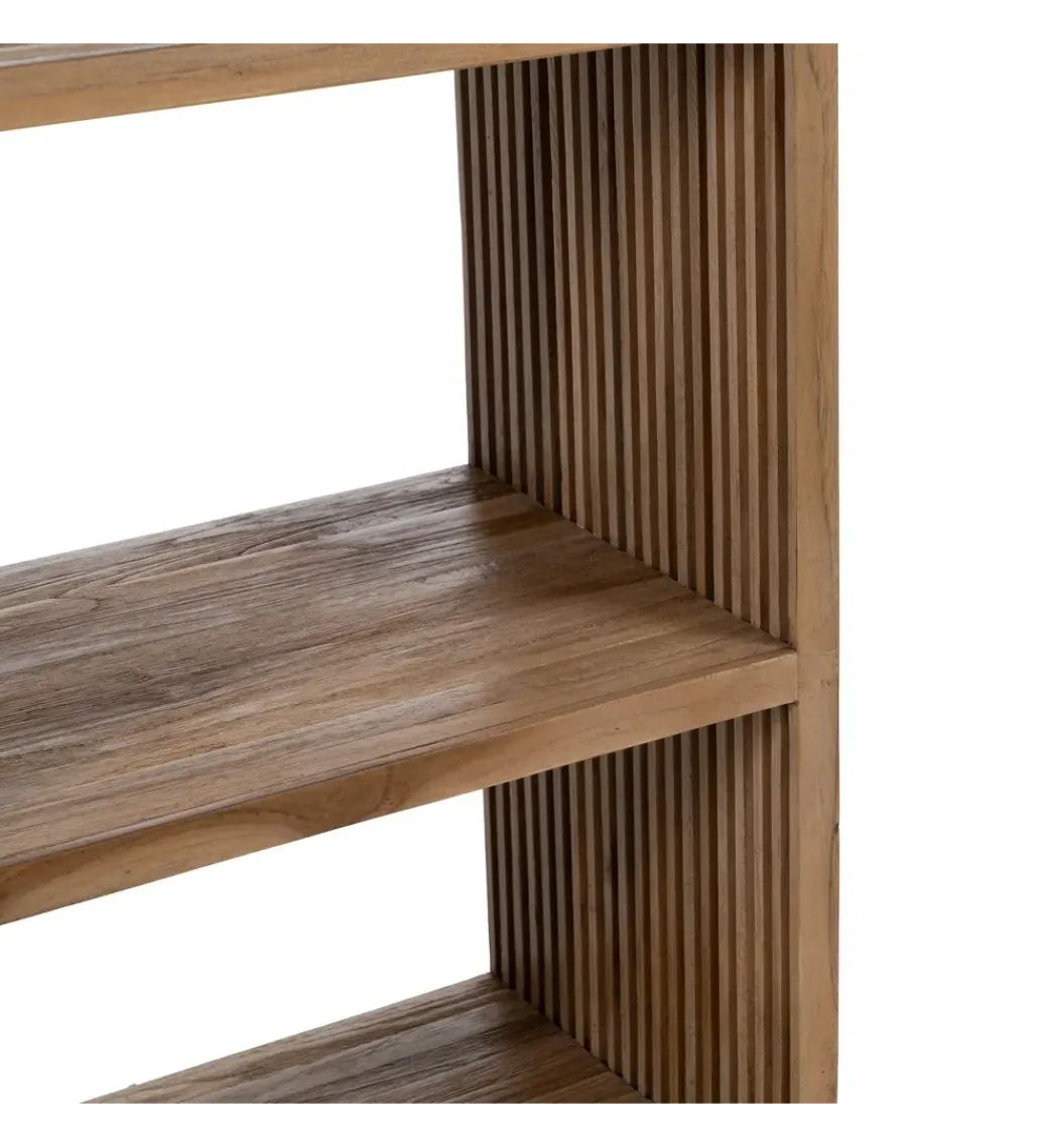 Regał BELLAMONTE 116 cm naturalny drewno teak*Zona-Design Clearance