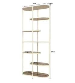 Regał BRIX JILL 190 cm biały*LF-Design