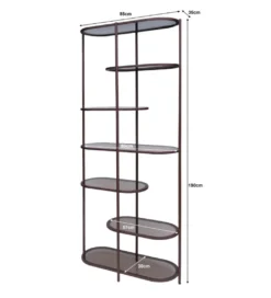 Regał BRIX JILL 190 cm bordowy*LF-Design Online